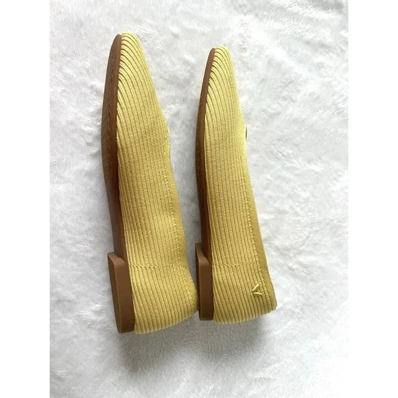 Vivaia Samantha Yellow Square Toe Classic Office Loafers Comfort Shoe 36 US6 - Picture 7 of 16